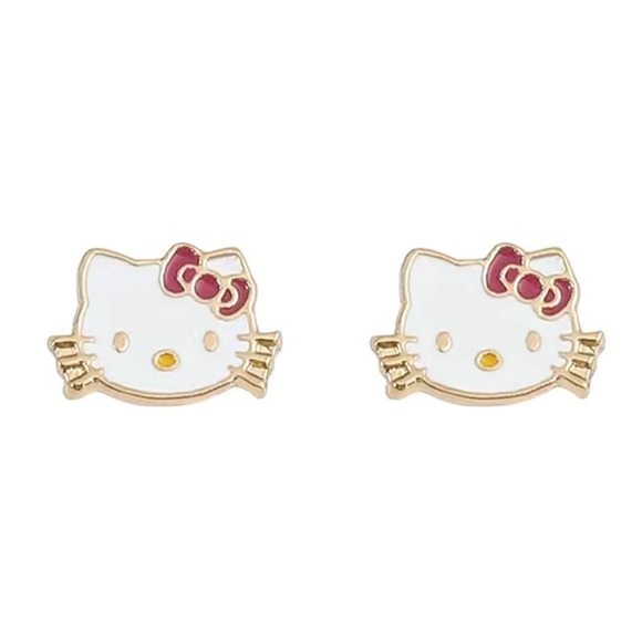 New Hello Kitty Women Girls‎ Stud Earrings - Picture 1 of 6